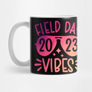 Colorful Field Day Vibes 2023 Funny Field Day Vibes Teacher Mug